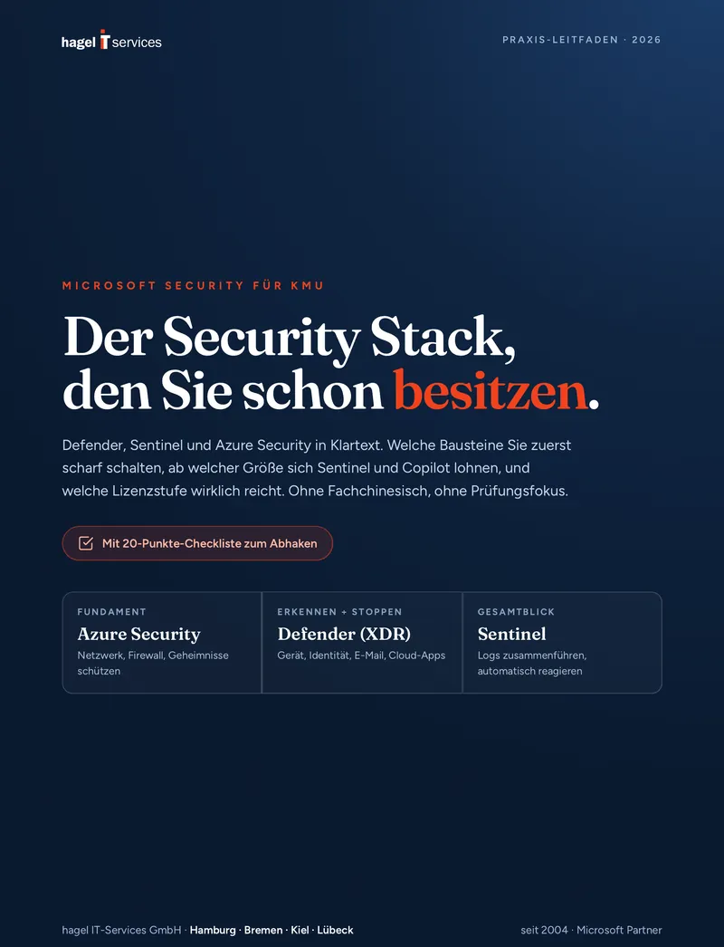 Der Microsoft Security Stack für KMU — Illustration