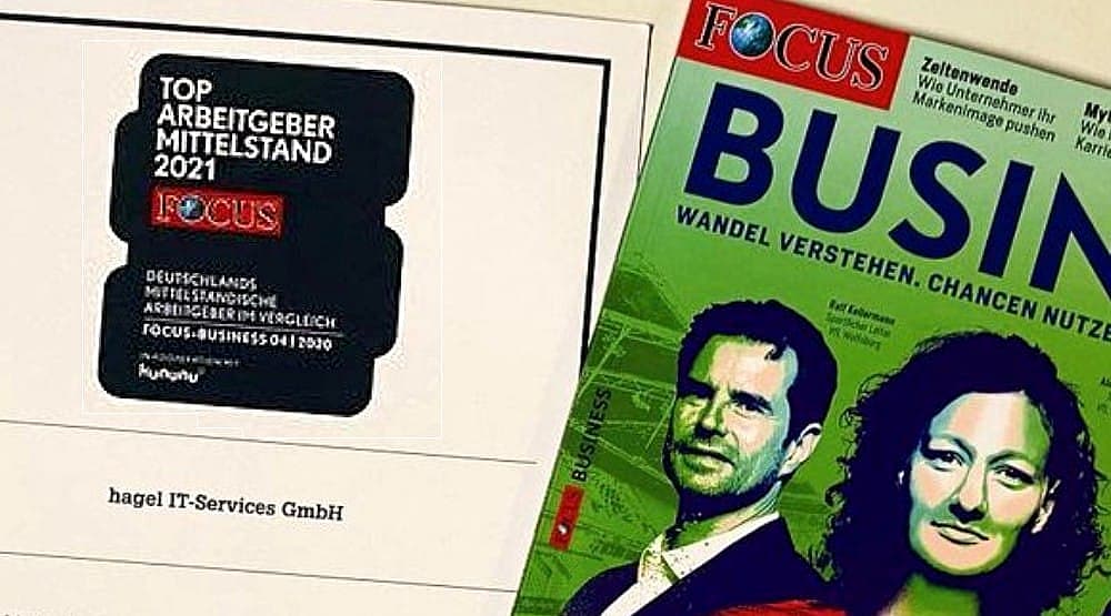 TOP Arbeitgeber Mittelstand 2021 - Systemhaus hagel IT-Services Hamburg Bremen Kiel Lübeck 2
