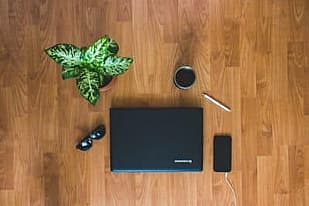 black Lenovo laptop computer