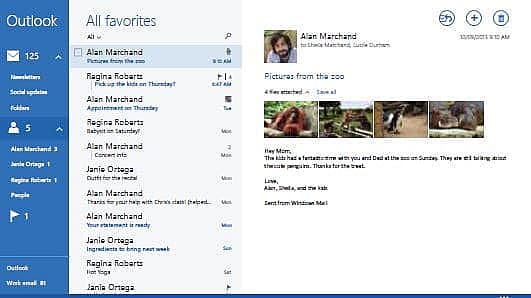 Outlook auf einem virtuellen Desktop im IT-Service