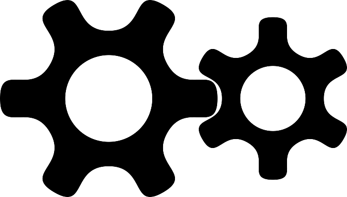 Free gear machine mesh vector